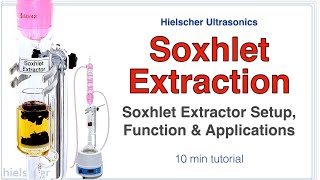 Soxhlet Extraction  A Tutorial About Setup Function amp Applications soxhlet extraction [upl. by Rochester]