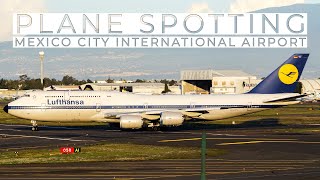 ACTION PACKED PLANE SPOTTING  Mexico City International Airport AICM  737 747 777 787 A321 A350 [upl. by Renny]