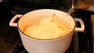 WHOLE BOILED CHICKEN  CHICKEN BASICS [upl. by Rednazxela]