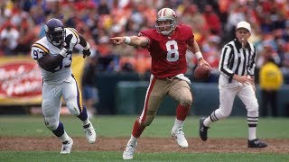 NFL Top 10 Steve Young Runs By Vikings [upl. by Eellek]