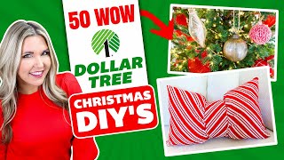 50 BEST EVER CHRISTMAS DOLLAR TREE DIY PROJECTS🎄 [upl. by Modesta210]