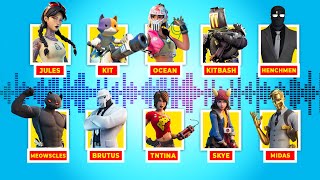 ALL Boss and Character Voicelines in Fortnite Season 2 and 3 [upl. by Reynolds928]