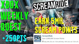 How to Earn 5 Million Scream Points in ScreamRide  Xbox Game Pass Weekly Quest [upl. by Sitoiganap]