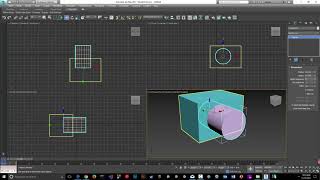 Boolean Subtract 3ds Max 2017 [upl. by Ahsieken]