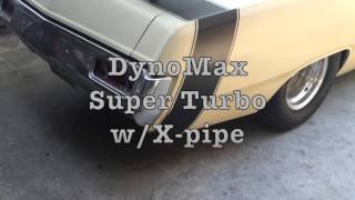 1970 Dodge Dart muffler comparison Flowmaster vs DynoMax super turbo [upl. by Aenotna]