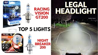 5 Legal HEADLIGHTS 💡 for Night Riding  Best Budget Lights for City amp Highway Rides [upl. by Akirrehs397]