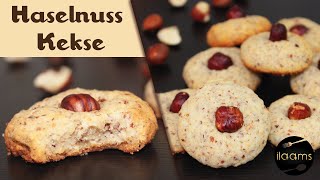 Haselnuss Kekse  schnelle Weihnachtskekse  Hazelnut Cookies  حلوى البندق [upl. by Luelle178]