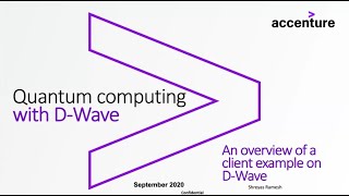 Accenture Quantum Computing Applications for Financial Services [upl. by Enylcaj813]