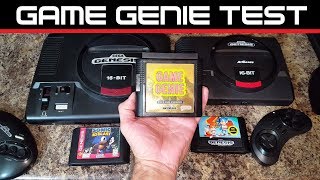 SEGA Genesis Flashback Game Genie TEST AT Games [upl. by Asselim552]