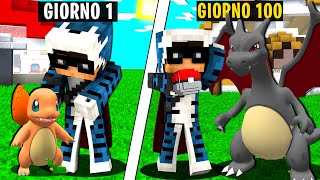 HO GIOCATO 100 GIORNI NEL MONDO DEI POKEMON SU MINECRAFT  ITA [upl. by Etteloc]