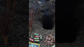 Different Types of Unique Crackers Testing in Hole with Agarbatti POV Bullet Bomb Bidi Bijli Bomb [upl. by Morlee]