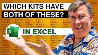 Excel Which Products Contain Both Of These Items  Episode 2661 [upl. by Parrisch]