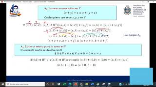 Espacios Vectoriales  Demostración 10 axiomas  Ejemplos [upl. by Airekahs]