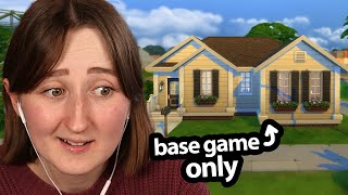 i built the perfect base game starter home in the sims [upl. by Eniahpets71]