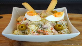 Ensaladilla Rusa Más Ligera Receta Fácil con Trucos [upl. by Erehs]