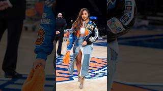 Jordyn Woods Slays Iconic NYC Chić Look  Knicks Game jordynwoods fashionpolice knicks nyc nba [upl. by Glantz222]