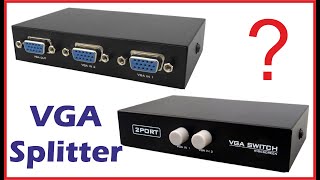 VGA Splitter  How to setup Dual Monitors  VGA Splitter Testing [upl. by Terris]