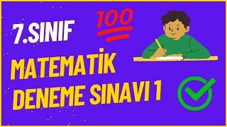 7Sınıf Matematik Deneme Sınavı 1 [upl. by Stillman]