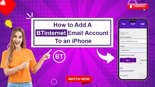 How to Add a BTinternet Email Account to an iPhone  Help Email Tales [upl. by Aillil]