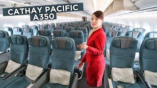 ECONOMY CLASS on CATHAY PACIFICs A350  A Review  Economy Week [upl. by Yelnikcm458]