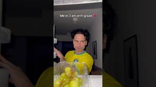 ME EVERYTIME WITH GRAPE🍇💀grape food challenge night shelove [upl. by Aynik]