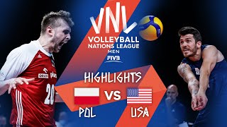 POL vs USA  Highlights Week 2  Mens VNL 2021 [upl. by Coe]