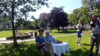 Fionnula Flanagan amp Roger Gual Photo Shoot  Eyre Square Galway [upl. by Nnarefinnej792]