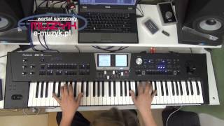 Roland BK 9 demo  demo funkcji Audio KEY odtwarzanie WAV z klawiatury [upl. by Ahsennod]