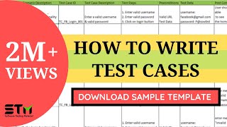 How To Write TEST CASES In Manual Testing  Software Testing [upl. by Aikemehs]