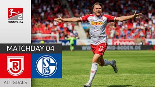 Regensburg vs Schalke – Jahn Remains Unbeaten  41  All Goals  MD 4 – Bundesliga 2  202122 [upl. by Twitt]