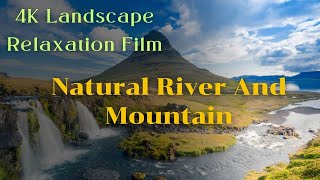 4K Landscape Relaxation Film  Beautiful Autumn Scenery Rivers and Mountains  Relaxing Music [upl. by Rabah]