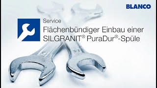 Flächenbündiger Einbau einer BLANCO Silgranitspüle [upl. by Ydna313]