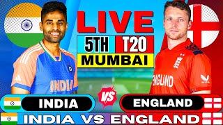 Live IND VS ENG 5th T20  Live Cricket Match Today  India vs England Live Match  India Batting [upl. by Siol]