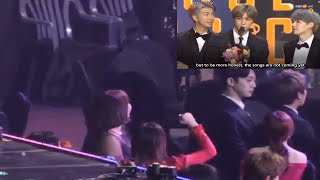 TWICE reaction TO BTS win bonsang SMA 2019 [upl. by Hasina]