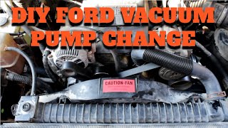 VACUUM PUMP CHANGE  FORD F250 19941997 [upl. by Sorcim368]