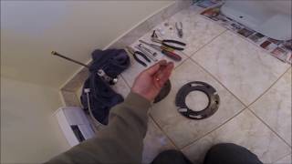 DIY Raising Toilet Flange and Wax Ring Gasket Install [upl. by Aicatsanna]