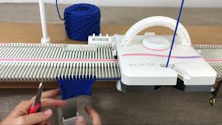 Automatic eWrap Caston LK 150 Knitting Machine [upl. by Yart]