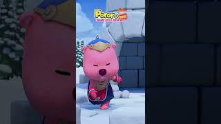 Pororo Dragon Castle Adventure 🐻‍❄ Pobys a huge SNOWBALL ☃️💣 [upl. by Atilam]