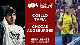 COELLO amp TAPIA VS AUGSBURGER amp CHOZAS  Madrid P1  Primera Ronda [upl. by Ardnahcal517]