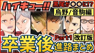 【ハイキュー】卒業後の進路・職業一覧まとめ！人気キャラ西谷や黒尾＆研磨はどうなった？烏野＆音駒編【全話最終話までネタバレ注意】 [upl. by Manvell380]