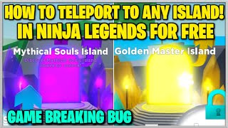 ✔️GLITCH HOW TO TELEPORTUNLOCK ANY ISLAND IN NINJA LEGENDS FOR FREE  JixxyJax [upl. by Aiak432]