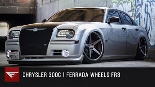 2006 Chrysler 300 bagged  Ferrada FR3 Machine Black  Chrome Lip [upl. by Sedgewinn]