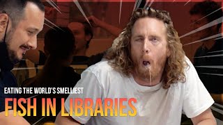 Eating The Worlds Smelliest Fish In Libraries Surstromming [upl. by Ara]