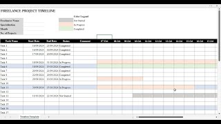 Excel for Freelancers Create a Dynamic Project Timeline [upl. by Noreg]