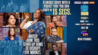 Shark Tank India A 15second saree a visionary founder and a pitch thats redefining empowerment [upl. by Diraj]