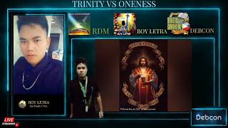 DEBATE TRINITY VS ONENESS  CATHOLIC VS PATRIPASSIANISM  BOY LETRA VS BEN T [upl. by Xylon114]