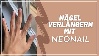 Neonail Verlängerung der Nägel mit Schablonen  neonailnails [upl. by Ecinahc]