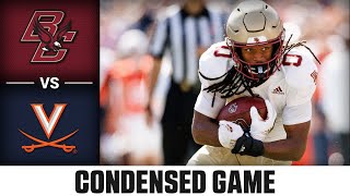 Boston College vs Virginia Condensed Game  2024 ACC Football [upl. by Riley]