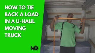 How to tie back a load in a UHaul Moving Truck [upl. by Franciscka]