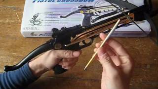 Review of my Cobra 80lb self cocking crossbow pistol [upl. by Lyell1]